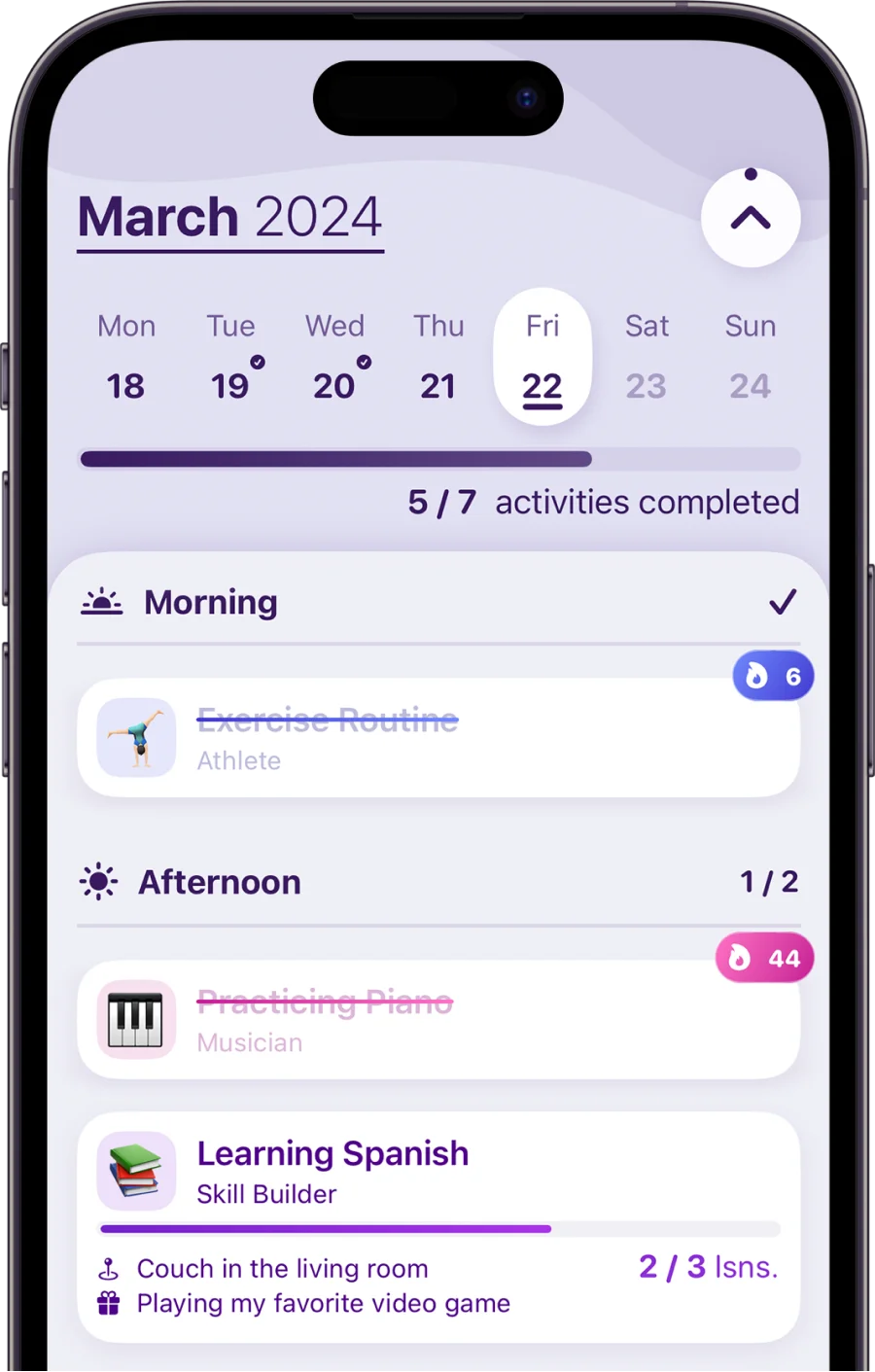 an image showing an app screen of agenda with calendar